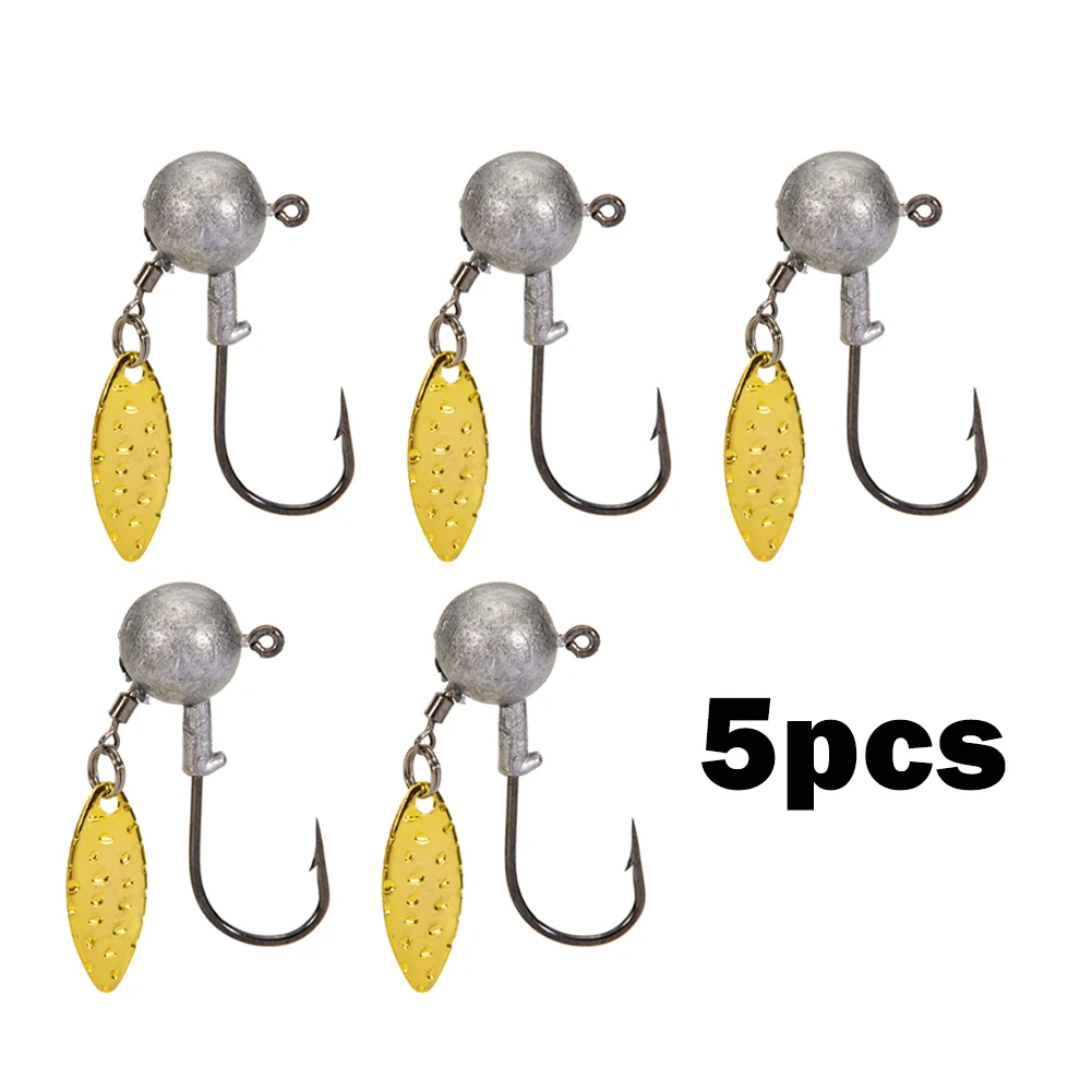 Offset Fishing Herring Worm Hooks Weighted Crank Jig Head Feature Ultra Point Hook With Spoon Rigs Round Ball Lure 5g/7g/10g
Offset Fishing Herring Worm Hooks Weighted Crank Jig Head Feature Ultra Point Hook With Spoon Rigs Round Ball Lure 5g/7g/10g