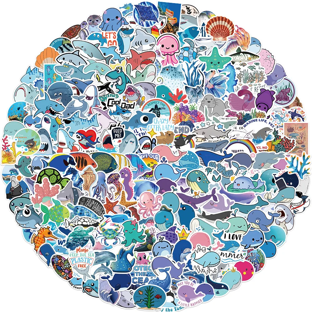 200pcs Marine Life Graffiti 4-6cm Stickers DIY Suitcase Guitar Laptop Water Cup PVC Waterproof No Glue Marks Sticker Toy
200pcs Marine Life Graffiti 4-6cm Stickers DIY Suitcase Guitar Laptop Water Cup PVC Waterproof No Glue Marks Sticker Toy