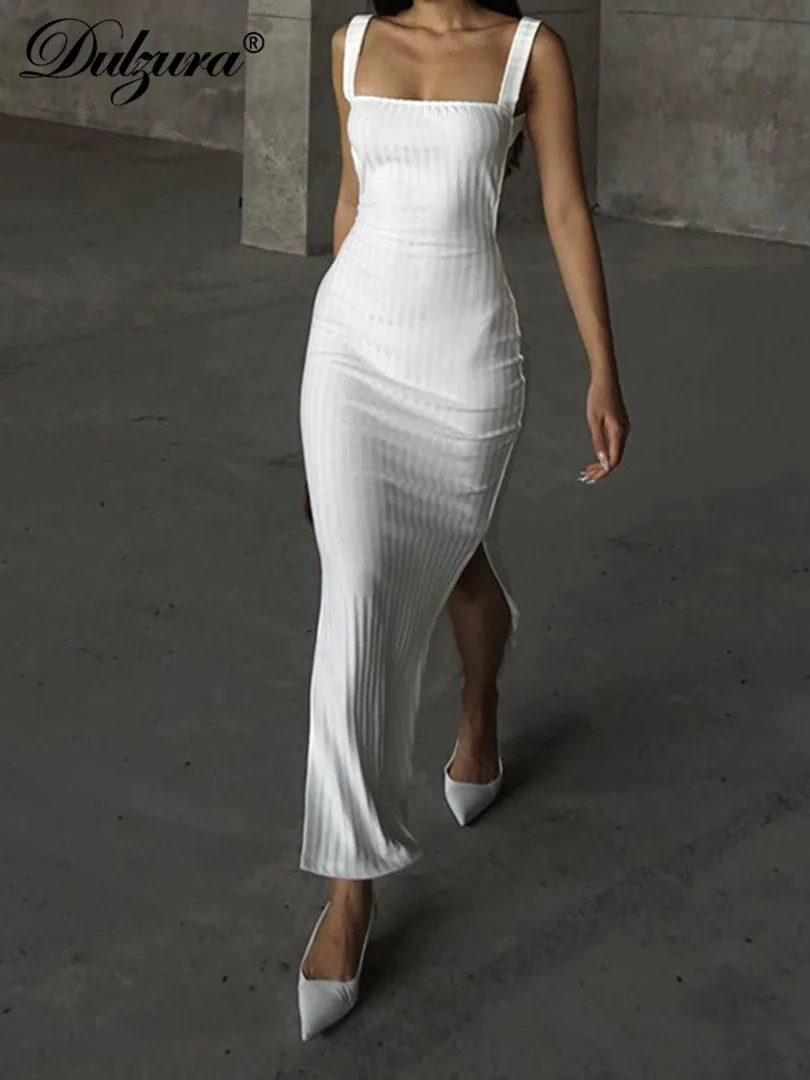 Dulzura Stripe Knitted Women Strap Maxi Dress Side Slit Backless Bodycon Sexy Party Club Outfits Elegant Evening Birthday 2022
Dulzura Stripe Knitted Women Strap Maxi Dress Side Slit Backless Bodycon Sexy Party Club Outfits Elegant Evening Birthday 2022