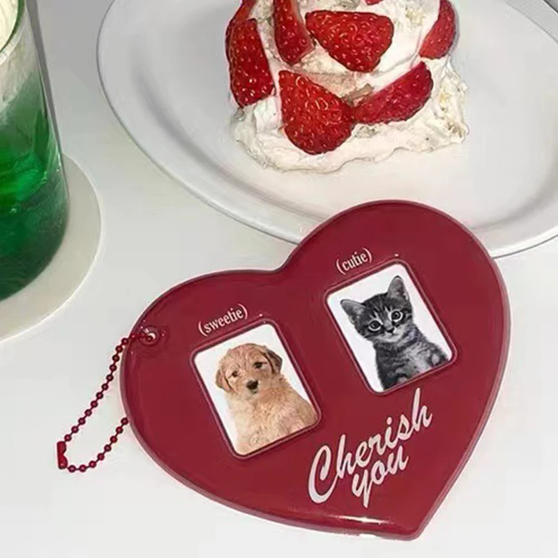 3inch Love Heart Display Sleeves For Couple Card Holder Keychain Hanging Classic Idol Photo Protective Display Sleeves
3inch Love Heart Display Sleeves For Couple Card Holder Keychain Hanging Classic Idol Photo Protective Display Sleeves
