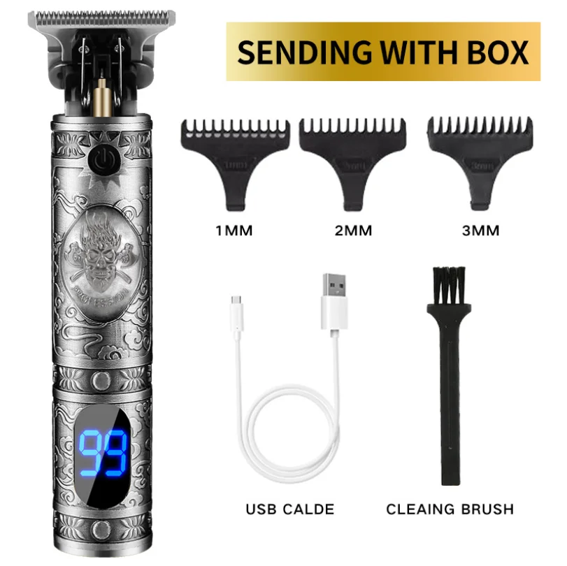 2022 New Arrival Hair Clippers Barber Grooming Waterproof Rechargeable Cordless Close Cutting T Blade Trimmer with led light
2022 New Arrival Hair Clippers Barber Grooming Waterproof Rechargeable Cordless Close Cutting T Blade Trimmer with led light