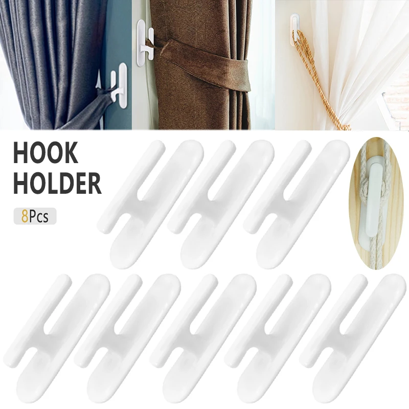 8Pcs Curtain Holdback Curtain Tieback Wall Mounted Home Hooks Wall Hanging Hook Modern Curtain Holder Home Decor
8Pcs Curtain Holdback Curtain Tieback Wall Mounted Home Hooks Wall Hanging Hook Modern Curtain Holder Home Decor