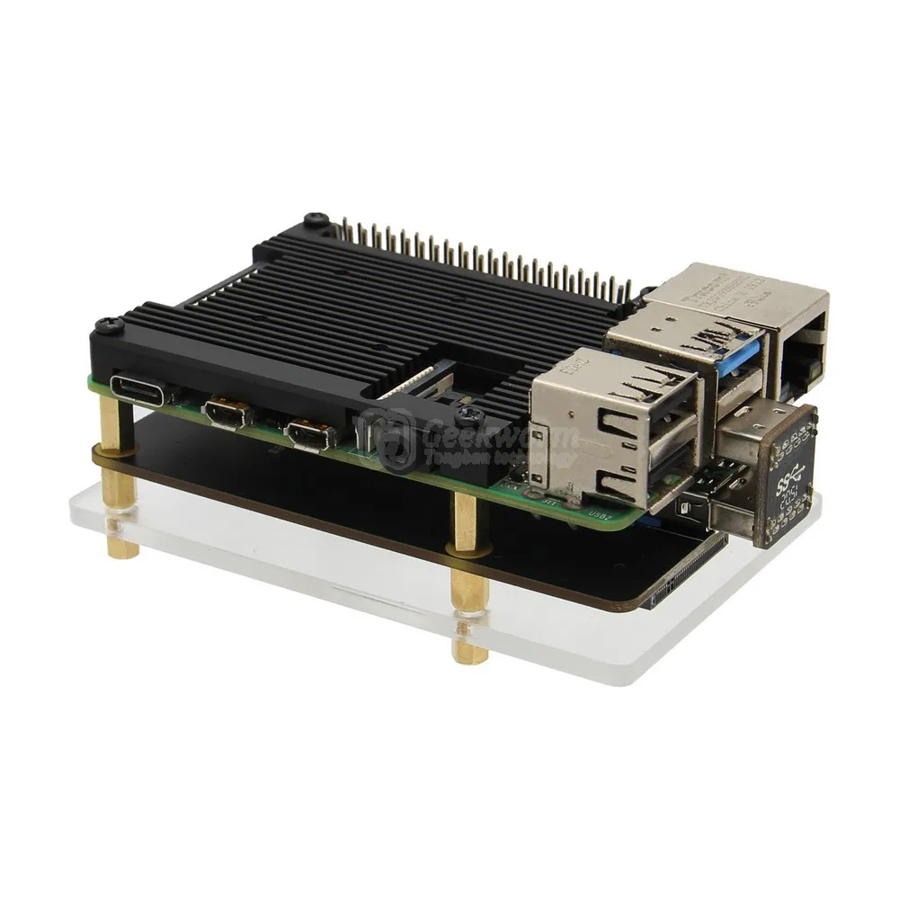 For Raspberry Pi 4, X862 V2.0 M.2 NGFF SATA SSD Storage Expansion Board with USB 3.1 Connector Support Key-B 2280 SSD
For Raspberry Pi 4, X862 V2.0 M.2 NGFF SATA SSD Storage Expansion Board with USB 3.1 Connector Support Key-B 2280 SSD