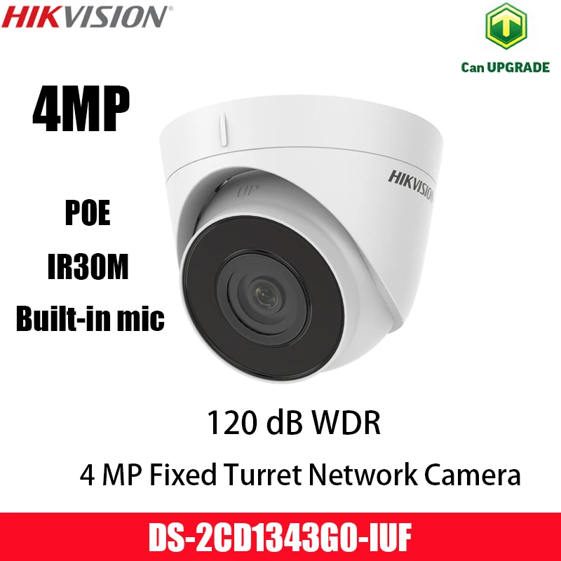 Hikvision DS-2CD1343G0-IUF 4MP POE IP Camera resolution Built-in mic IR30M Indoor Video Security Camera Original English Version
Hikvision DS-2CD1343G0-IUF 4MP POE IP Camera resolution Built-in mic IR30M Indoor Video Security Camera Original English Version