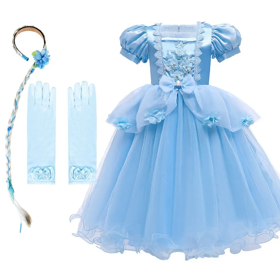 Little Girls Cinderella Dress Up Kids Princess Ball Bubble Sleeve Vestidos Children Carnival Ball Gown Christmas Flower Clothes
Little Girls Cinderella Dress Up Kids Princess Ball Bubble Sleeve Vestidos Children Carnival Ball Gown Christmas Flower Clothes