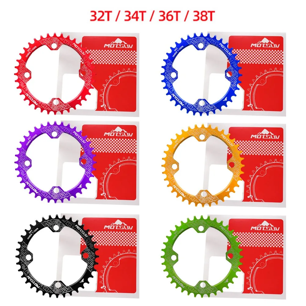 Universal Bicycle Chainring 104BCD Round 32T/34T/36T/38T Tooth Narrow Wide Ultralight Tooth Plate MTB Bike 104 BCD Chainwheel
Universal Bicycle Chainring 104BCD Round 32T/34T/36T/38T Tooth Narrow Wide Ultralight Tooth Plate MTB Bike 104 BCD Chainwheel