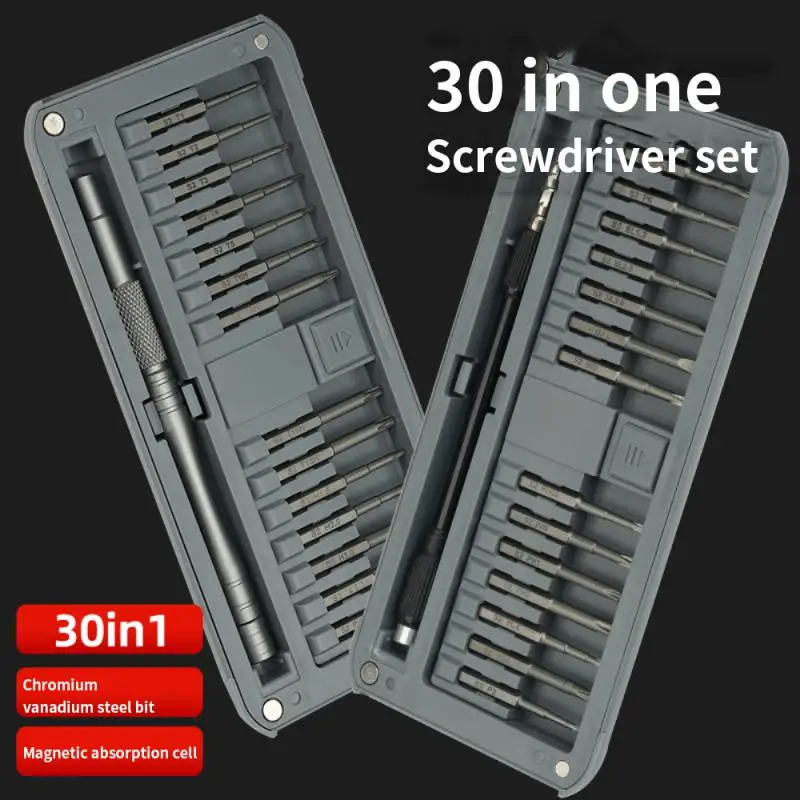 30 In 1 Magnetic Long Precision Screwdriver Set S2 Steel Phone Computer Watch Glasses Laptop Mini Screw Driver Kit with Handle
30 In 1 Magnetic Long Precision Screwdriver Set S2 Steel Phone Computer Watch Glasses Laptop Mini Screw Driver Kit with Handle