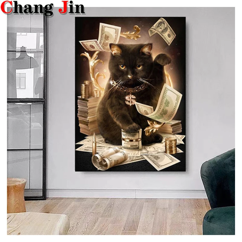 5D Diy Diamond Painting Cat With Cash Cross Stitch Animals Diamond Mosaic Full Dril Embroidery Rhinestone Home Decor Gifts
5D Diy Diamond Painting Cat With Cash Cross Stitch Animals Diamond Mosaic Full Dril Embroidery Rhinestone Home Decor Gifts