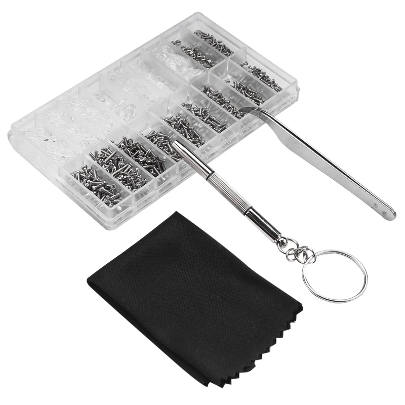 Eyeglass Repair Kit Sunglass Glasses Repair Kit Eyeglasses Screws With 12 Pairs Nose Pad Screwdriver Tweezers Glass Cleaning Clo
Eyeglass Repair Kit Sunglass Glasses Repair Kit Eyeglasses Screws With 12 Pairs Nose Pad Screwdriver Tweezers Glass Cleaning Clo