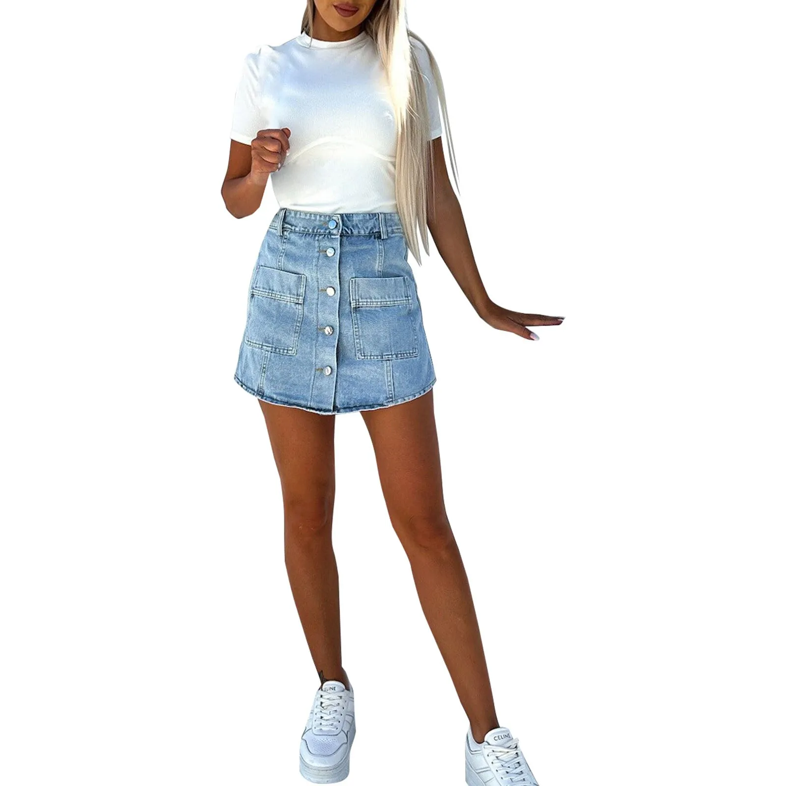 New Women's Denim Skirt Youthful And Sexy Two Piece Anti Stretch Denim Skirt Shorts Long Womens Dresses for Fall
New Women's Denim Skirt Youthful And Sexy Two Piece Anti Stretch Denim Skirt Shorts Long Womens Dresses for Fall