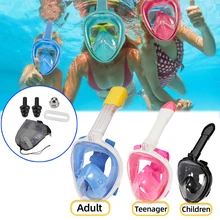Professional Snorkeling Diving Mask Underwater Scuba Full Face Snorkel Mask Anti Fog Goggles for Kids Adult Swimming Equipment