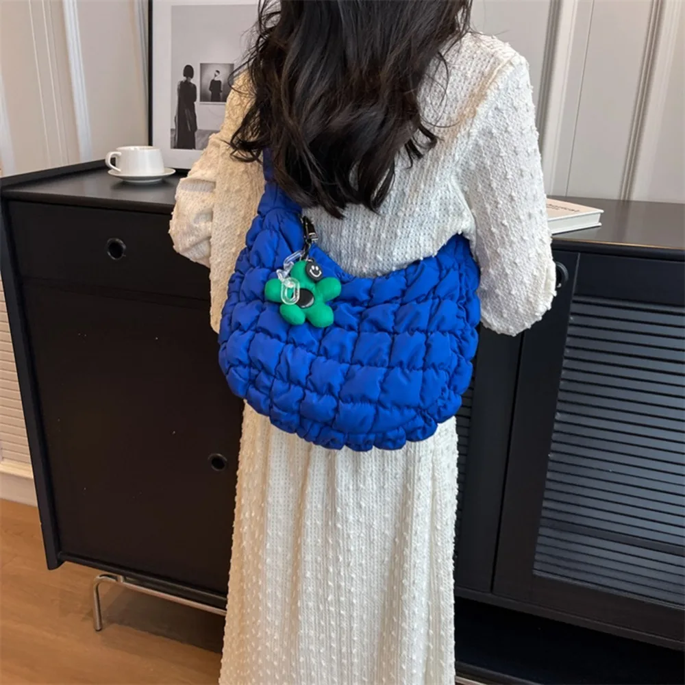 Ruched Solid Underarm Bag Plaid Quilted Shoulder Bag Fashion Crossbody Bag for Women
Ruched Solid Underarm Bag Plaid Quilted Shoulder Bag Fashion Crossbody Bag for Women