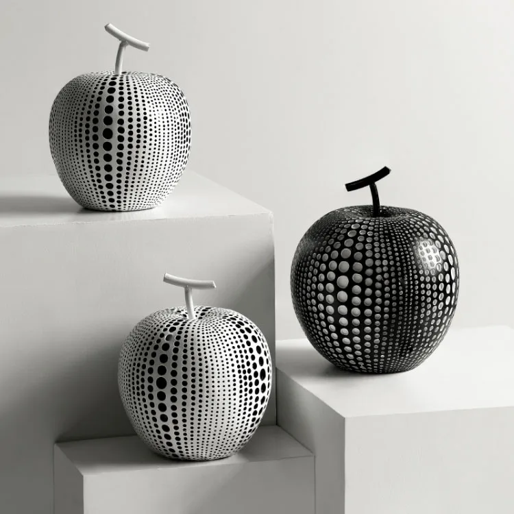 NORDIC APPLE DECORATION CREATIVE RESIN SCULPTURE CRAFTS SIMPLE OFFICE DESKTOP HOME ADORNMENT FRUIT BLACK WHITE FURNISHING GIFT
NORDIC APPLE DECORATION CREATIVE RESIN SCULPTURE CRAFTS SIMPLE OFFICE DESKTOP HOME ADORNMENT FRUIT BLACK WHITE FURNISHING GIFT