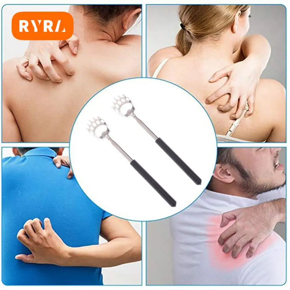 

Telescopic Stainless Steel Claw Massager For Back Massage Promotion Tools For Blood Circulation Relax Back Scratcher Tool