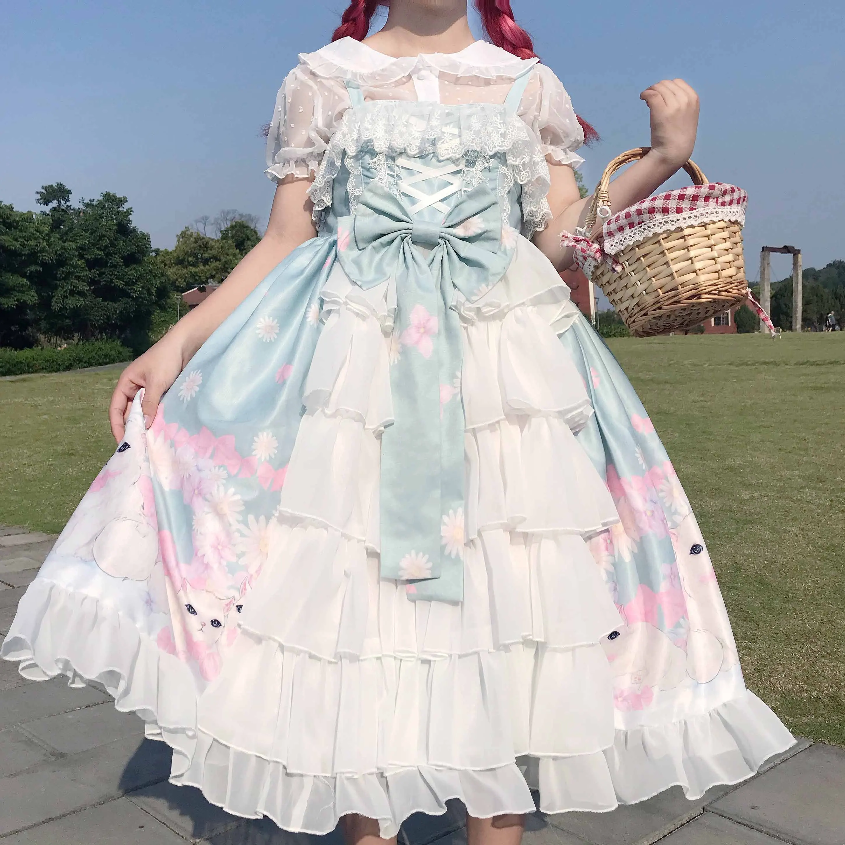 Cat's Day Dream Original Design Women's Lolita Suspender JSK Dress Open Hem Cute Girl Summer One Piece
Cat's Day Dream Original Design Women's Lolita Suspender JSK Dress Open Hem Cute Girl Summer One Piece