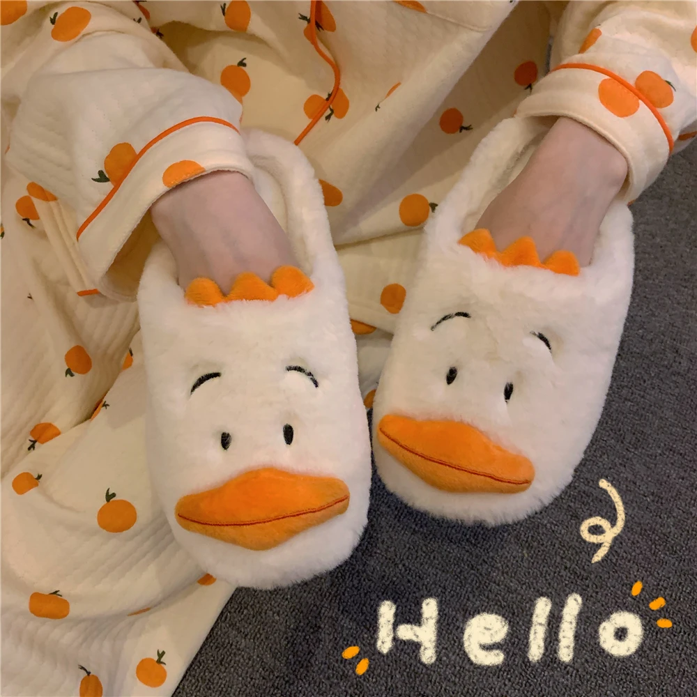 Cute Animal Slipper for Women Girls Fashion Kawaii Fluffy Winter Warm Slippers Woman Cartoon Duck House Slippers Funny Shoes
Cute Animal Slipper for Women Girls Fashion Kawaii Fluffy Winter Warm Slippers Woman Cartoon Duck House Slippers Funny Shoes