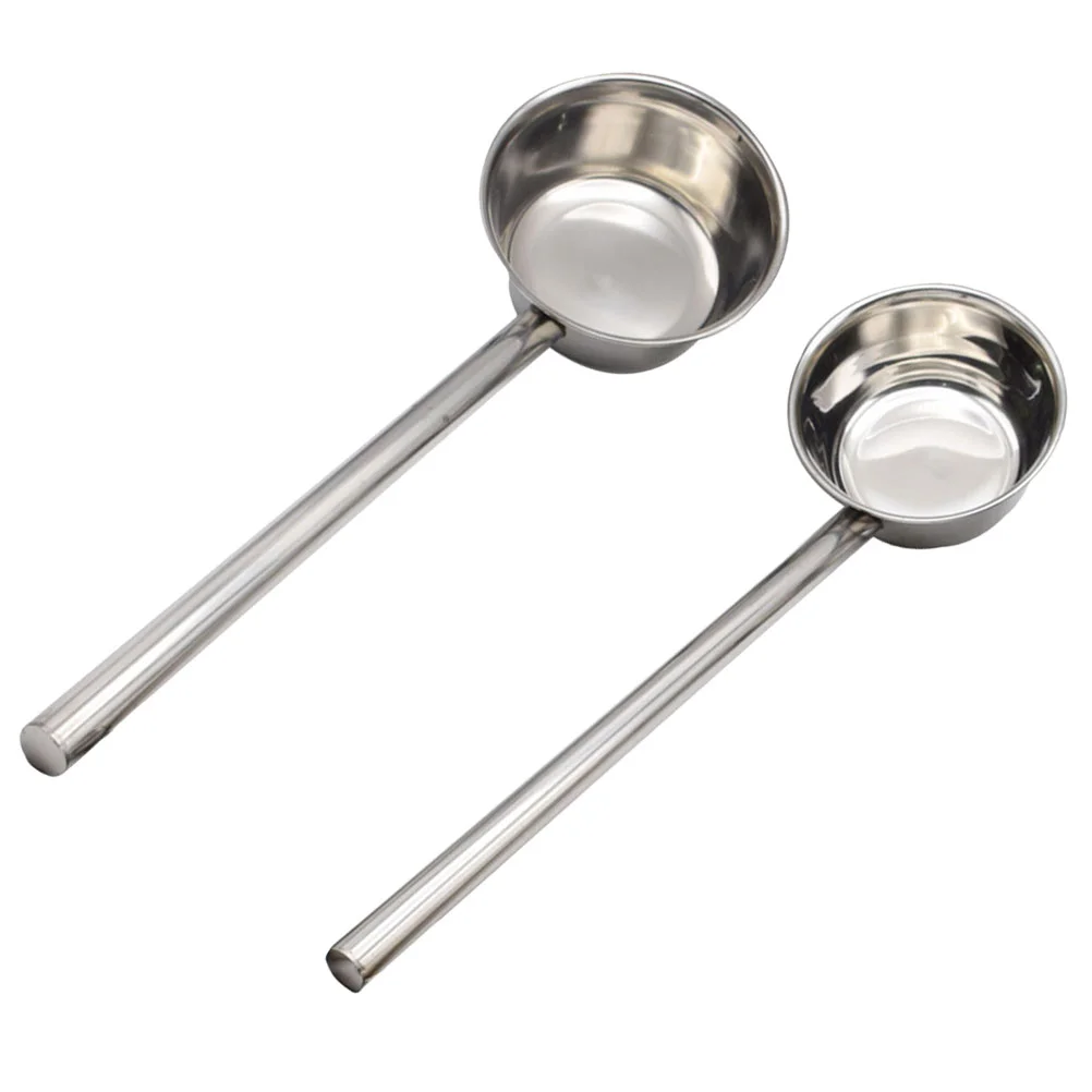 2 Pcs Soup Spoons Stainless Steel Metal Ladle Water Large Long Handle Household Ladles Cooking Kitchen Pot
2 Pcs Soup Spoons Stainless Steel Metal Ladle Water Large Long Handle Household Ladles Cooking Kitchen Pot