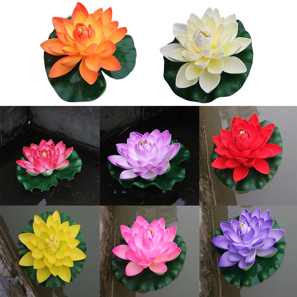 18cm Artificial Water Lily Floating Lotus Flower Pond Aquarium Decor Multicolor Lifelike Water Lily Landscape Decor
18cm Artificial Water Lily Floating Lotus Flower Pond Aquarium Decor Multicolor Lifelike Water Lily Landscape Decor