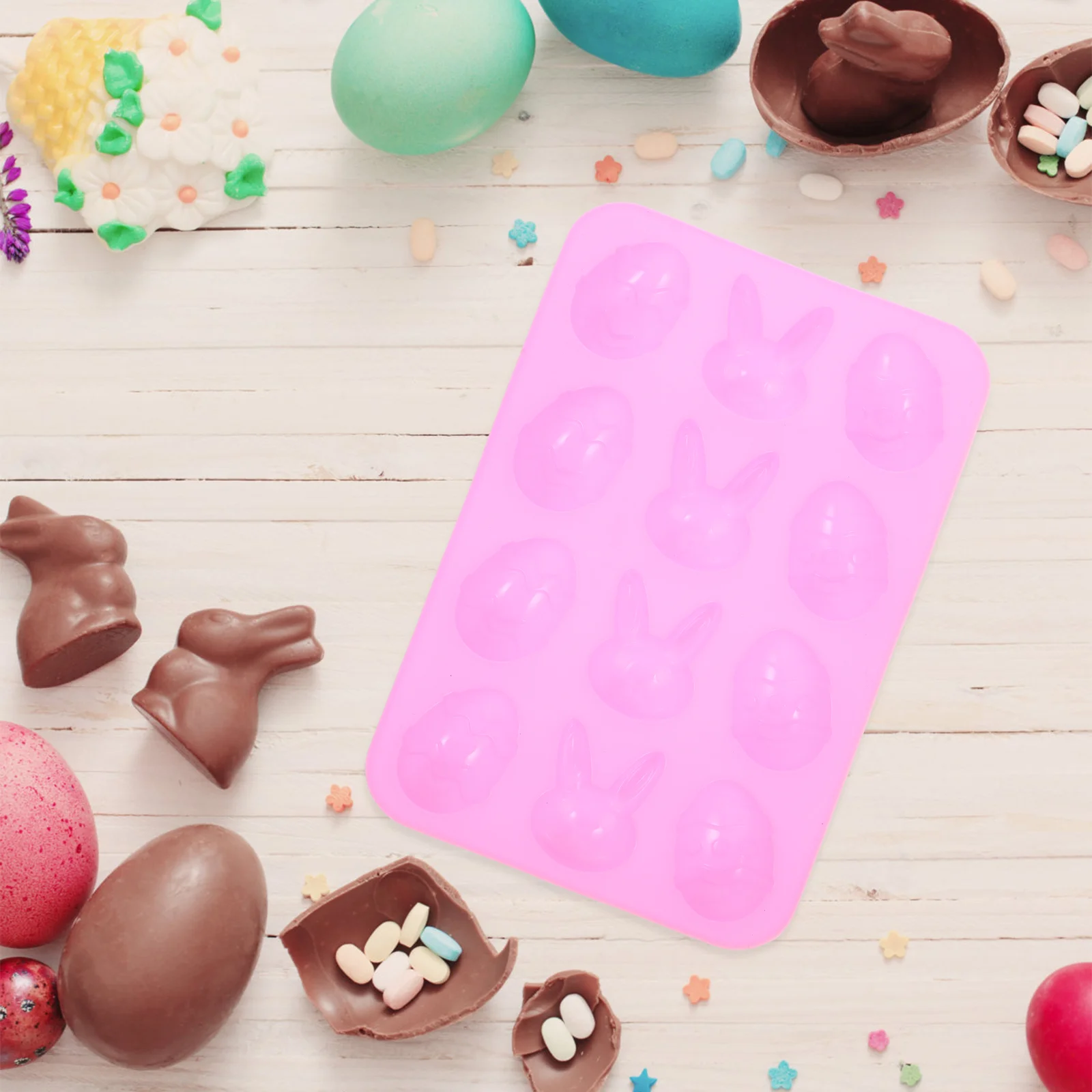 Egg Silicone Mold Rabbit Bunny Chocolate Mold DIY Moulds for Chocolate Candy Cake Dessert Party Supplies ( )
Egg Silicone Mold Rabbit Bunny Chocolate Mold DIY Moulds for Chocolate Candy Cake Dessert Party Supplies ( )