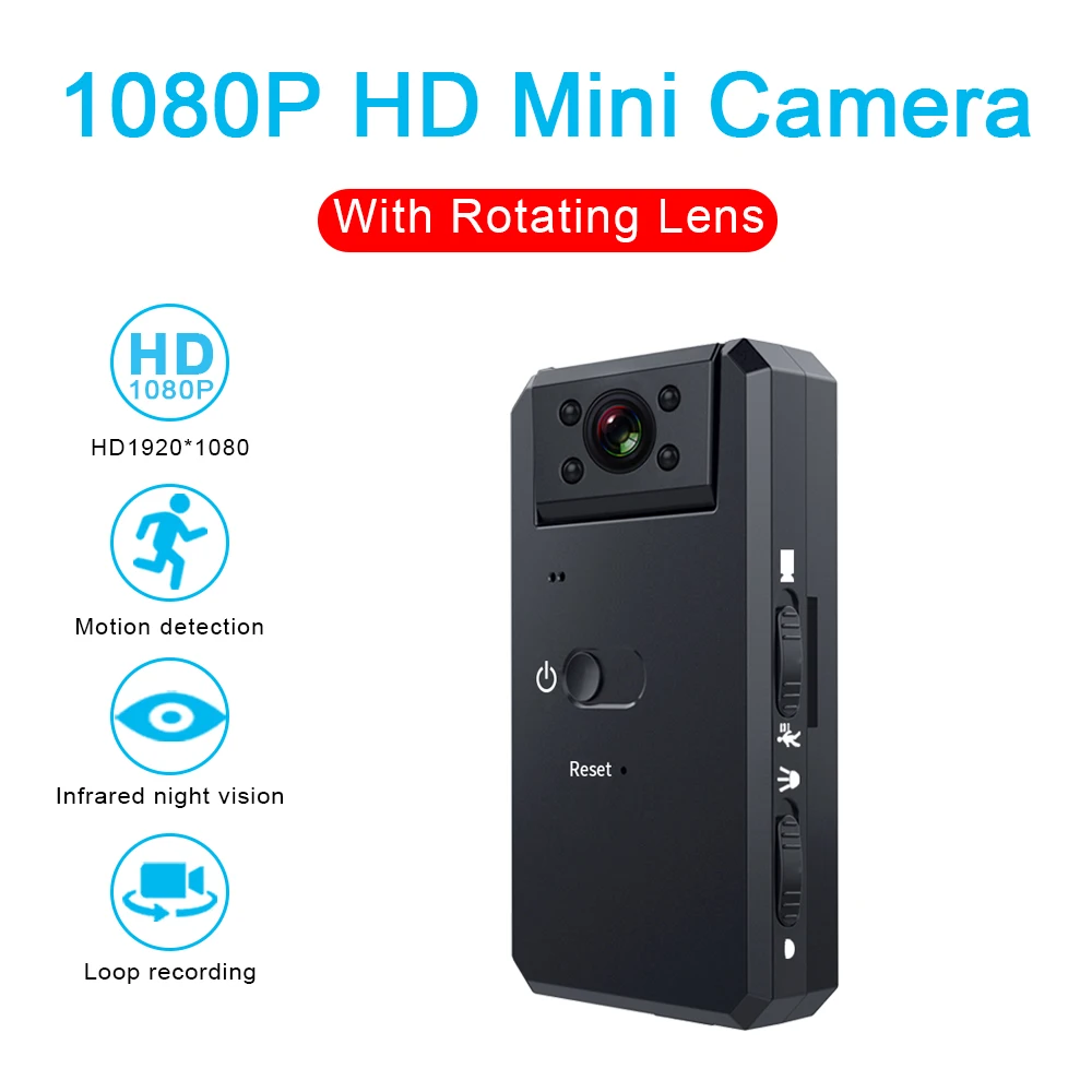 

K16 Full HD 1080P Portable Mini Camara Police Video Recorder Body Cam Motorcycle Bike Motion Detection Webcam