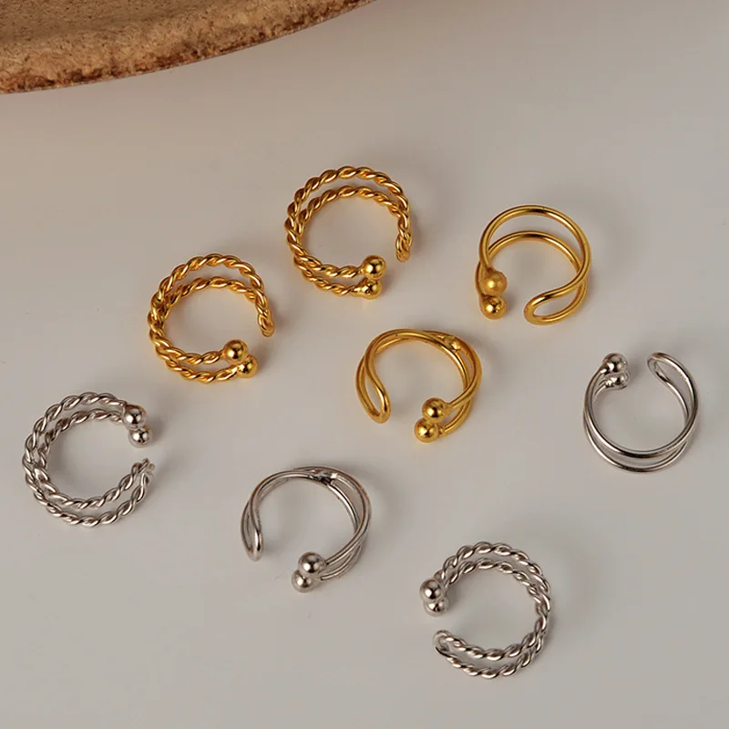 Youth of Vigor Beaded Pattern Wire Solid 925 Silver Earrings 18K Gold Tone Polished Ear Clips E1005 1 Piece
Youth of Vigor Beaded Pattern Wire Solid 925 Silver Earrings 18K Gold Tone Polished Ear Clips E1005 1 Piece