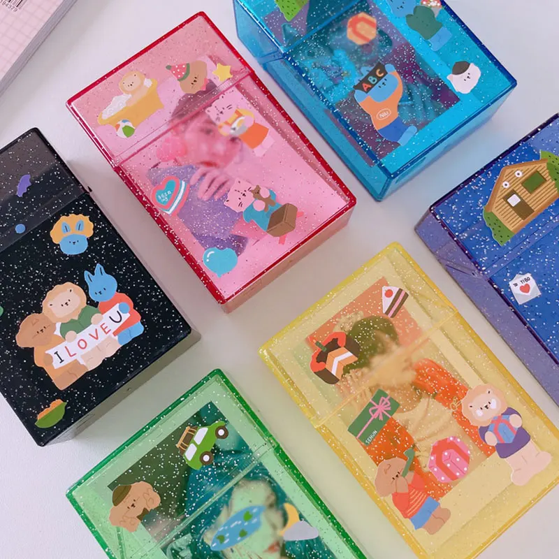INS Transparent Plastic Storage Box Photocards Small Card Storage Box Desk Organizer Box Classification Box Stationery
INS Transparent Plastic Storage Box Photocards Small Card Storage Box Desk Organizer Box Classification Box Stationery