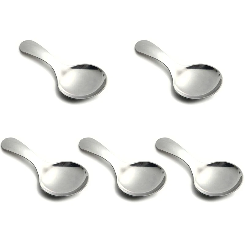 Stainless Steel Serving Spoons With Short Handle For Ice Cream, Salt, Tea, Coffee, Baby Spoons (Silver, 5 Pcs)
Stainless Steel Serving Spoons With Short Handle For Ice Cream, Salt, Tea, Coffee, Baby Spoons (Silver, 5 Pcs)