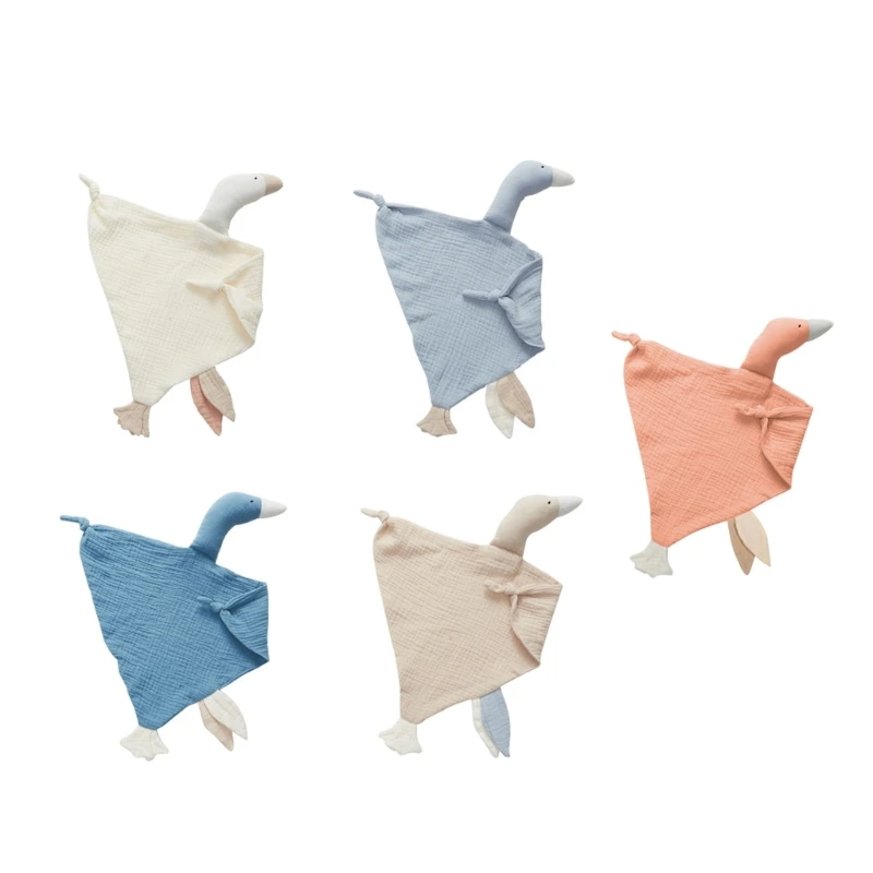 

Infant Soother Bib Mood Appease Bib Animal Shaped Security Blanket for Boy Girl Newborn Multi-layer Pacify Handkerchief