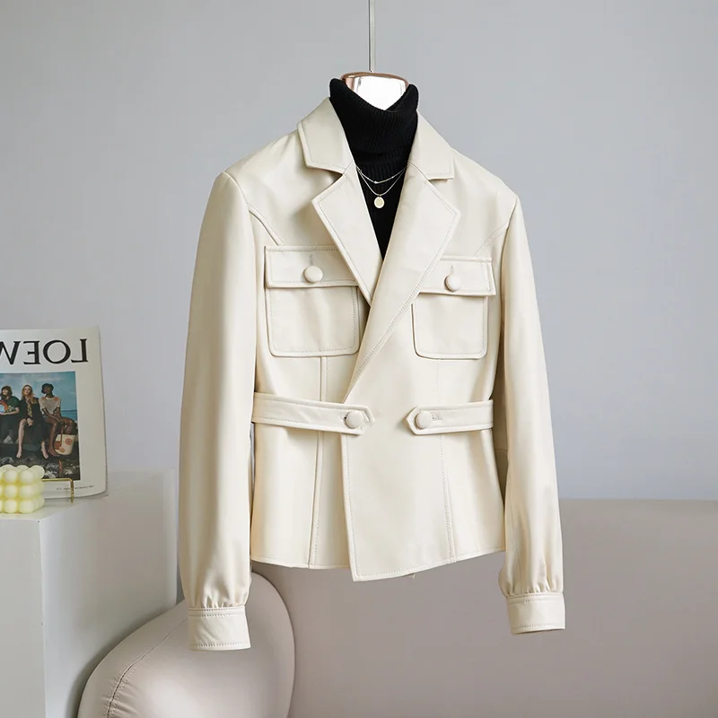 Genuine Leather Jacket Women Spring Autumn Vintage Sheepskin Jacket Fashion Leather Coat Women Slim Leather Jackets Zm1684 2023
Genuine Leather Jacket Women Spring Autumn Vintage Sheepskin Jacket Fashion Leather Coat Women Slim Leather Jackets Zm1684 2023