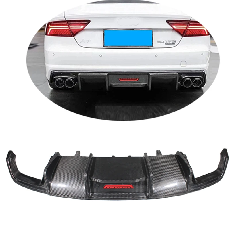 For 2016-2018 Audi A7 rear bumper S7 high-quality real carbon fiber rear diffuser rear lower lip
For 2016-2018 Audi A7 rear bumper S7 high-quality real carbon fiber rear diffuser rear lower lip