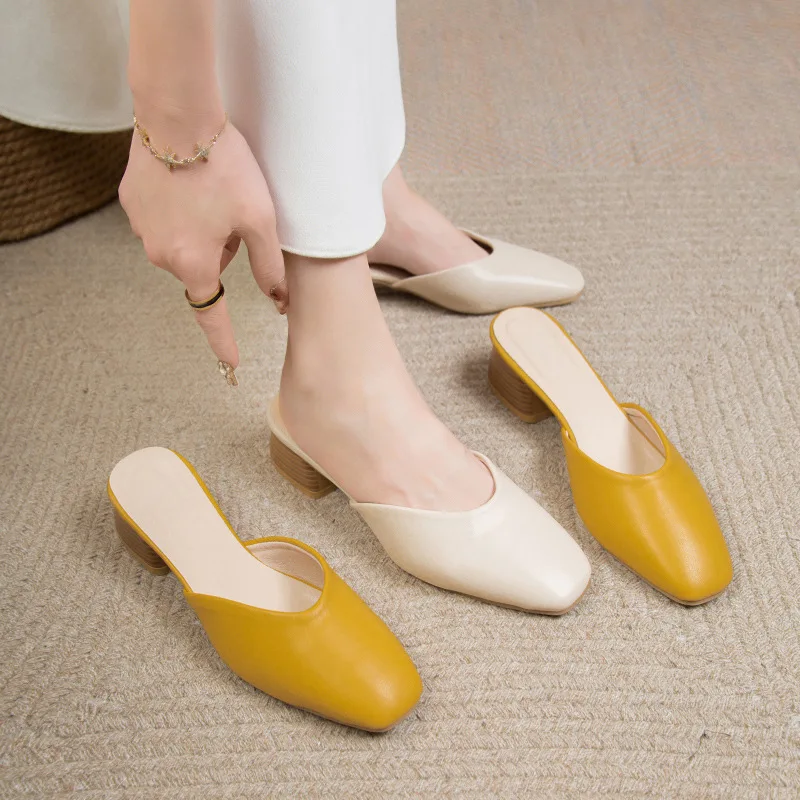 Square heel Flat Shoes Female Slippers Casual Low Cover Toe Mules For Women 2023 Pantofle Slides Block Luxury New Hoof Heels Rom
Square heel Flat Shoes Female Slippers Casual Low Cover Toe Mules For Women 2023 Pantofle Slides Block Luxury New Hoof Heels Rom