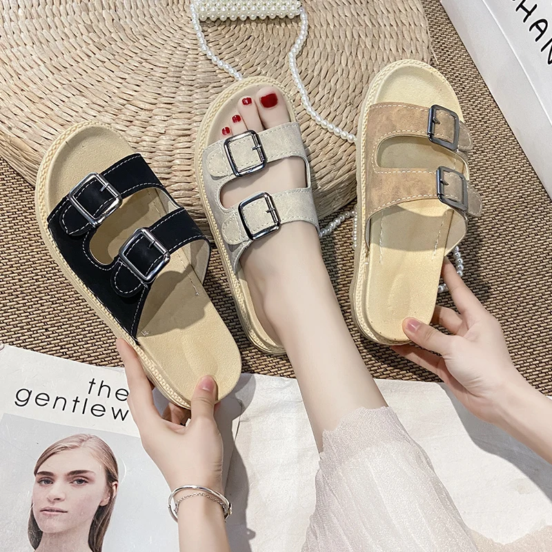 Shoes Ladies' Slippers Summer Clogs Woman Platform Pantofle PU Med Beach Soft 2022 Flat Casual Scandals Slides Rubber 
Shoes Ladies' Slippers Summer Clogs Woman Platform Pantofle PU Med Beach Soft 2022 Flat Casual Scandals Slides Rubber