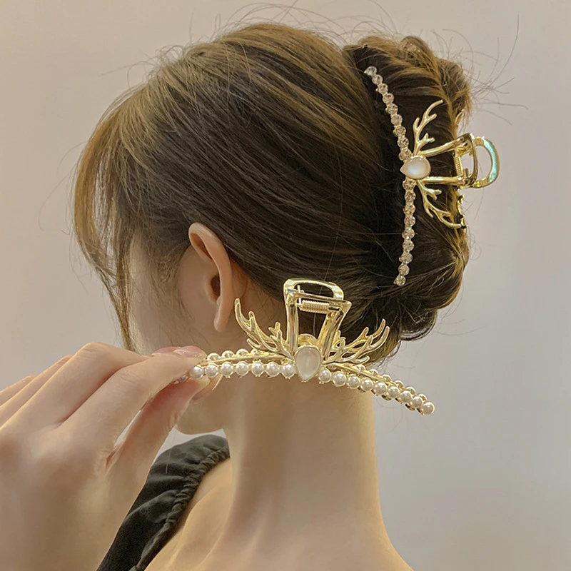 New Fashion All The Way With You Antler Rhinestone Hairpins Large Size Back Head Shark Clip Female High-End Headwear
New Fashion All The Way With You Antler Rhinestone Hairpins Large Size Back Head Shark Clip Female High-End Headwear