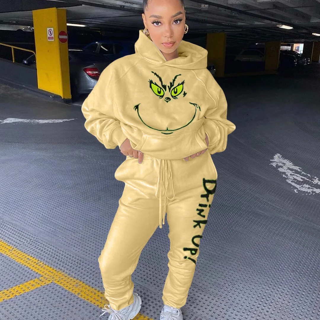 Streetwear 2 Piece Set Woman Suit Hooded Tracksuit Print Long Sleeve Sweatshirt Sweatpants Pant Sets Sweatsuit Jogging Suit
Streetwear 2 Piece Set Woman Suit Hooded Tracksuit Print Long Sleeve Sweatshirt Sweatpants Pant Sets Sweatsuit Jogging Suit
