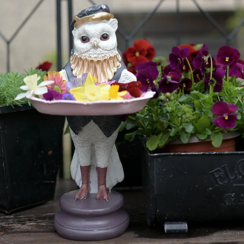Owl Statue With Tray Container Storage Bird Feeder Cute Resin Crafts Figurine Sculpture Yard Outdoor Garden Home Decoration
Owl Statue With Tray Container Storage Bird Feeder Cute Resin Crafts Figurine Sculpture Yard Outdoor Garden Home Decoration
