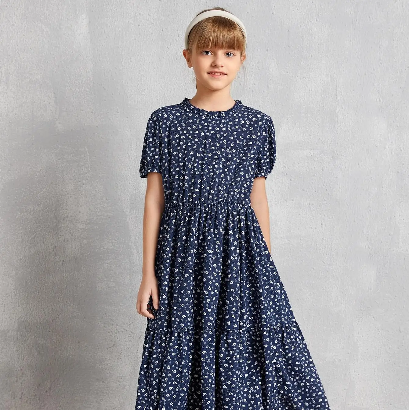 Big Girls Floral Dress Summer 2022 New Teen Kids Midi Long Dresses Clothing Fashion Blue Print Dress Blue Short Sleeve
Big Girls Floral Dress Summer 2022 New Teen Kids Midi Long Dresses Clothing Fashion Blue Print Dress Blue Short Sleeve