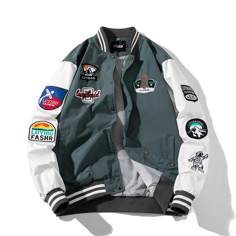 Embroidery Varsity Jacket Men Women Fashion Vintage Baseball Jacket Letter Badge Retro Streetwear Windbreaker Couple American
Embroidery Varsity Jacket Men Women Fashion Vintage Baseball Jacket Letter Badge Retro Streetwear Windbreaker Couple American