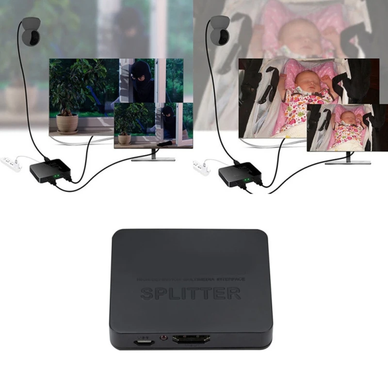 HDMI-Compatible Splitter 1 to 2 Amplifier for TV Box 1 in 2 Out Splitter 4k 60hz for Dual Monitors Duplicate
HDMI-Compatible Splitter 1 to 2 Amplifier for TV Box 1 in 2 Out Splitter 4k 60hz for Dual Monitors Duplicate