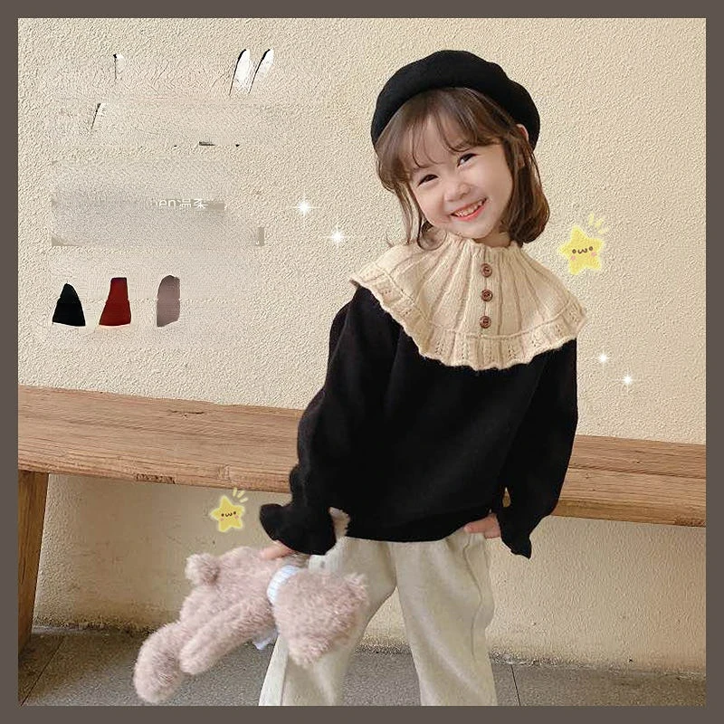 2023 Autumn and Winter Warm Baby Girls Princess Knitted Sweaters Korean Style Lantern Sleeve Toddlers Kids Pullovers Tops H11
2023 Autumn and Winter Warm Baby Girls Princess Knitted Sweaters Korean Style Lantern Sleeve Toddlers Kids Pullovers Tops H11