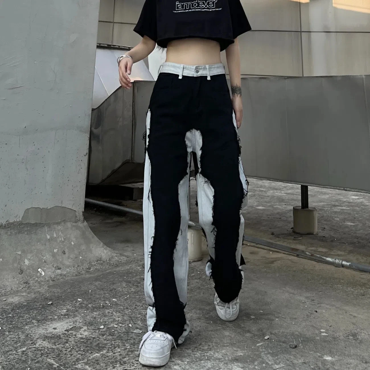 Y2k Clothes Patchwork Gothic Baggy Cargo Denim Pants Women Black High Waist Korean Fashion Jeans Aesthetic Denim Trousers Female
Y2k Clothes Patchwork Gothic Baggy Cargo Denim Pants Women Black High Waist Korean Fashion Jeans Aesthetic Denim Trousers Female