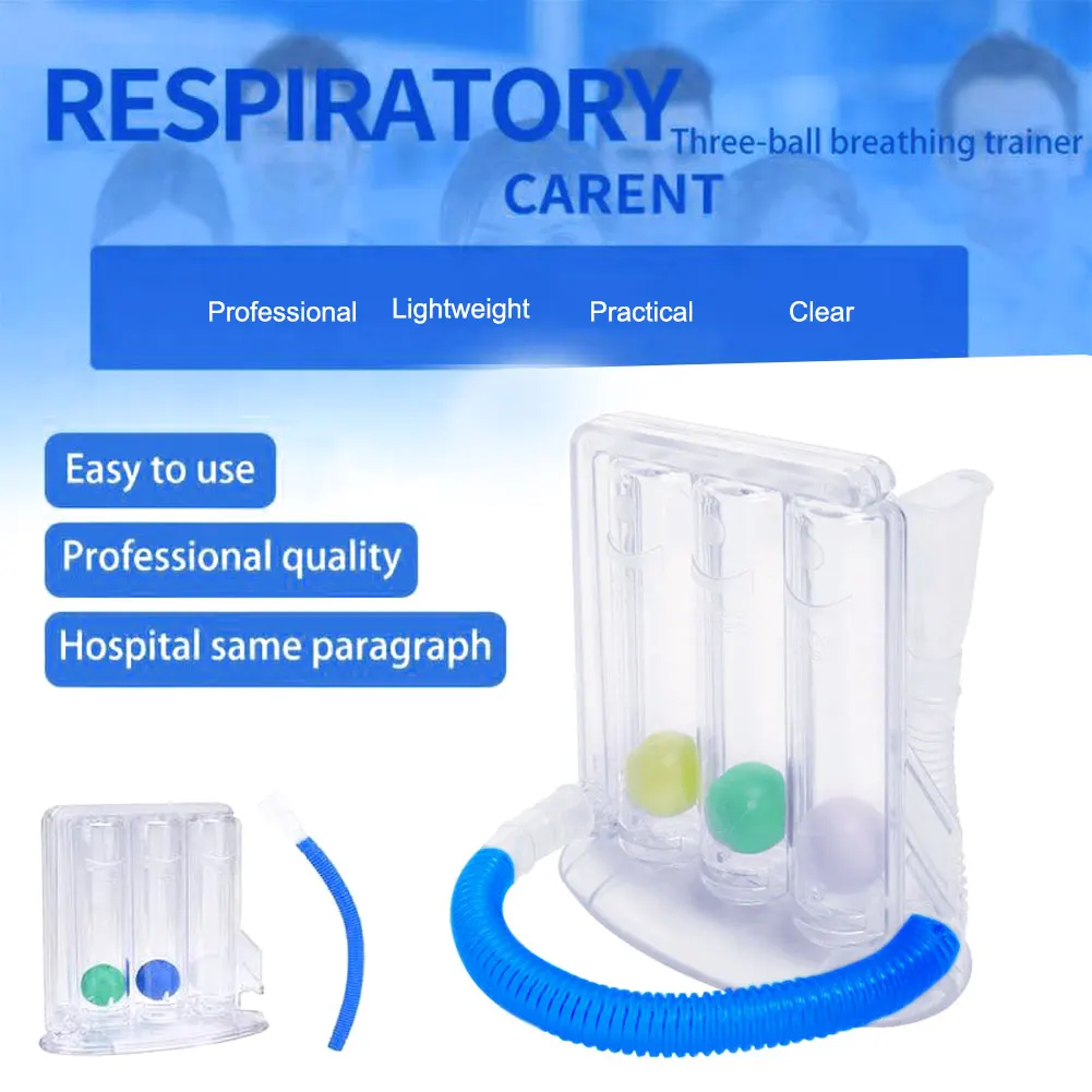 New High Quality 1 Pcs Breathing Trainer Three-ball Meter Spirometry Trainer Lung Function Exerciser Rehabilitation Training
New High Quality 1 Pcs Breathing Trainer Three-ball Meter Spirometry Trainer Lung Function Exerciser Rehabilitation Training