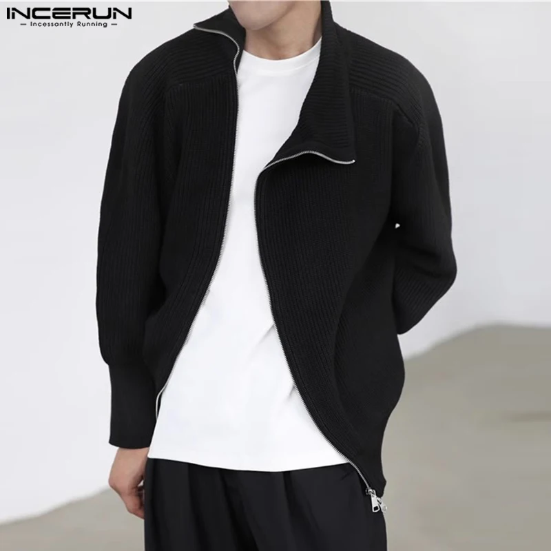 2023 Men Irregular Cardigan Solid Zipper Lapel Long Sleeve Korean Men Clothing Autumn Streetwear Casual Sweaters S-5XL INCERUN
2023 Men Irregular Cardigan Solid Zipper Lapel Long Sleeve Korean Men Clothing Autumn Streetwear Casual Sweaters S-5XL INCERUN