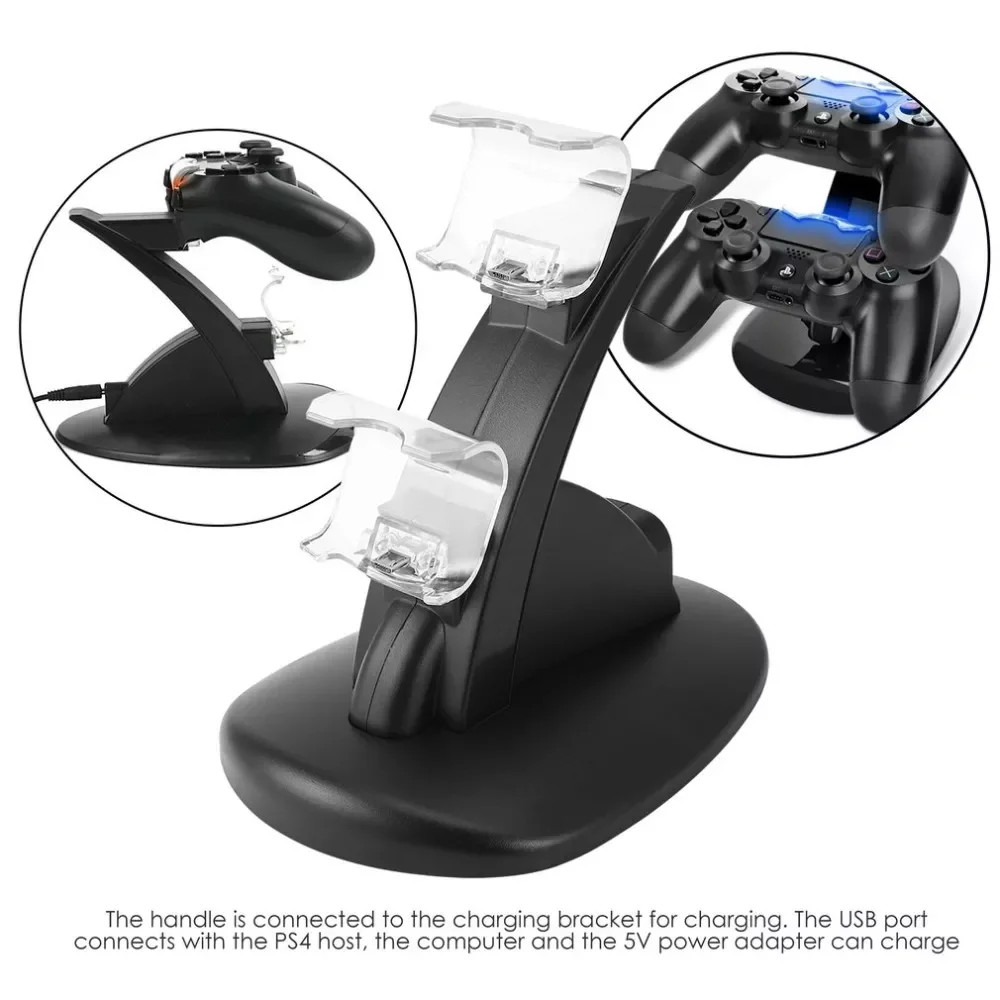 Charger Dock LED Dual USB PS4 Charging Stand Station For Sony Playstation 4 PS4 / PS4 Pro /PS4 Slim Black White
Charger Dock LED Dual USB PS4 Charging Stand Station For Sony Playstation 4 PS4 / PS4 Pro /PS4 Slim Black White