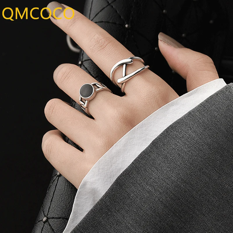 QMCOCO Simple Silver Color Open Adjustable Rings For Women Couples Fashion Creative Geometric Birthday Party Jewelry Gifts
QMCOCO Simple Silver Color Open Adjustable Rings For Women Couples Fashion Creative Geometric Birthday Party Jewelry Gifts