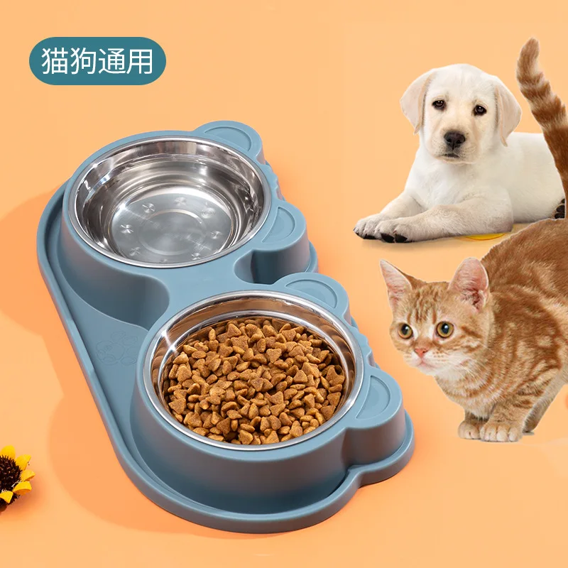 Pet Dog Cat Stainless Steel Double Bowl Spill-Proof Food Water Feeding Supply Cat tray Teddy Feeder Pubby Kitten Pets Supplies
Pet Dog Cat Stainless Steel Double Bowl Spill-Proof Food Water Feeding Supply Cat tray Teddy Feeder Pubby Kitten Pets Supplies