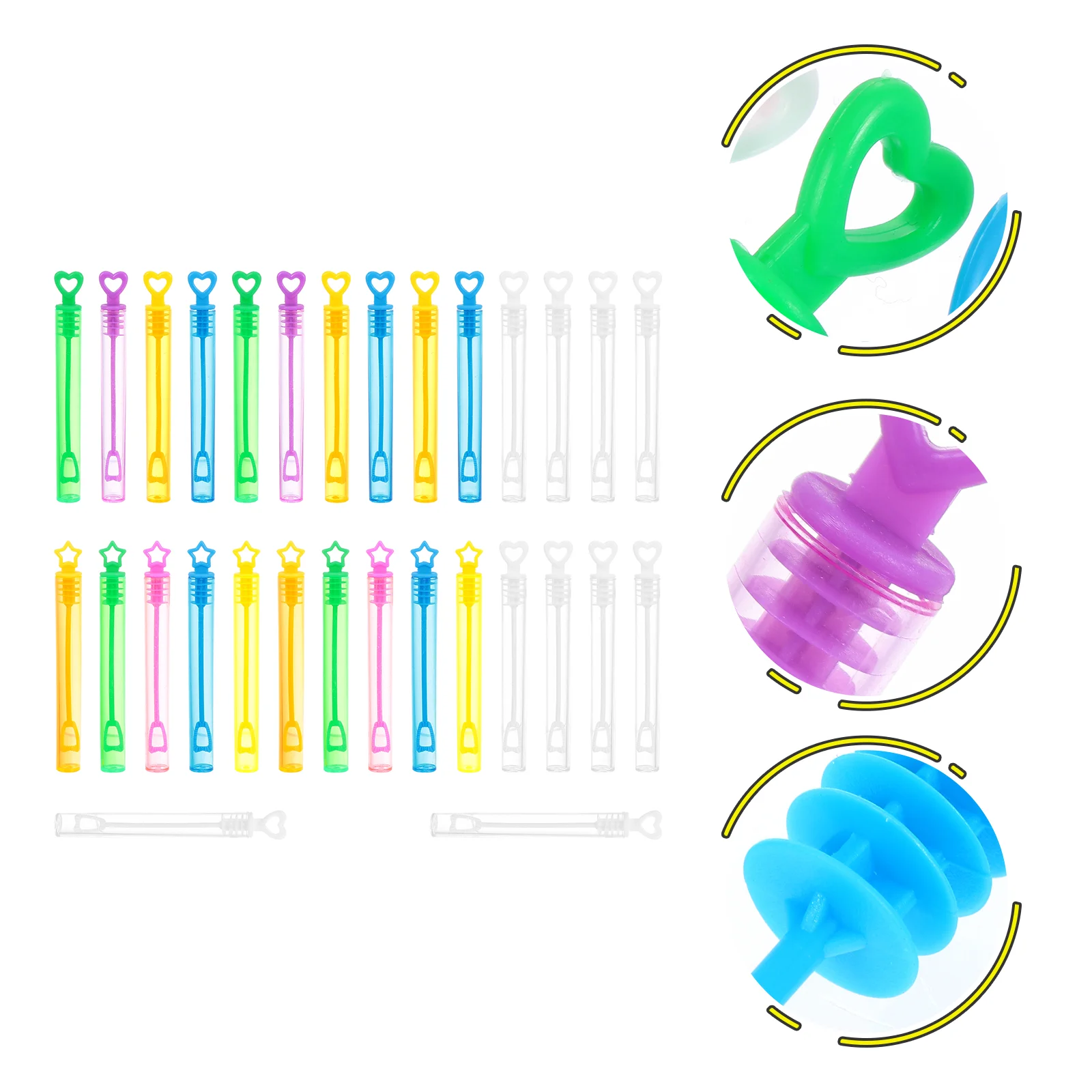 30Pcs Empty Practical Useful Bubble Sticks Bubble Bottles Bubble Containers Bubble Tubes
30Pcs Empty Practical Useful Bubble Sticks Bubble Bottles Bubble Containers Bubble Tubes