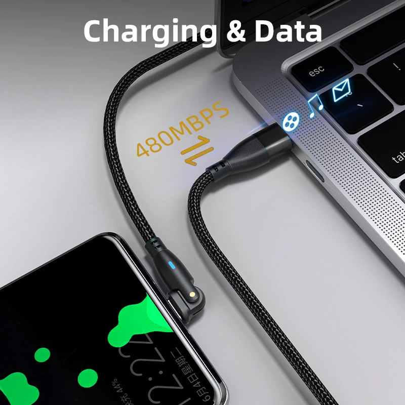 100W USB Type-C To Type C Cable PD 5A Quick Charging Cable 60W 3A 180 Degree Rotating Elbow Type C Data Cord For Samsung Xiaomi
100W USB Type-C To Type C Cable PD 5A Quick Charging Cable 60W 3A 180 Degree Rotating Elbow Type C Data Cord For Samsung Xiaomi