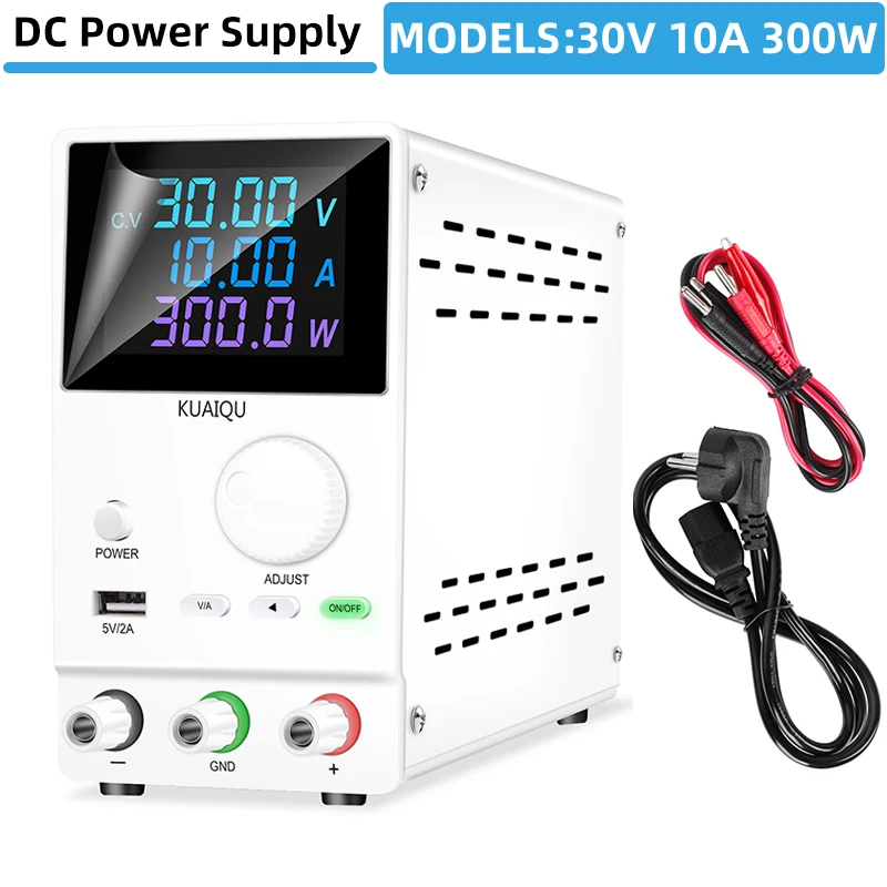 30V 10A Color 4 Digital Display Regulated Adjustable Switching Dc Power Supply 60V 5A 120V 3A For Repair Phone Soldering Platin
30V 10A Color 4 Digital Display Regulated Adjustable Switching Dc Power Supply 60V 5A 120V 3A For Repair Phone Soldering Platin