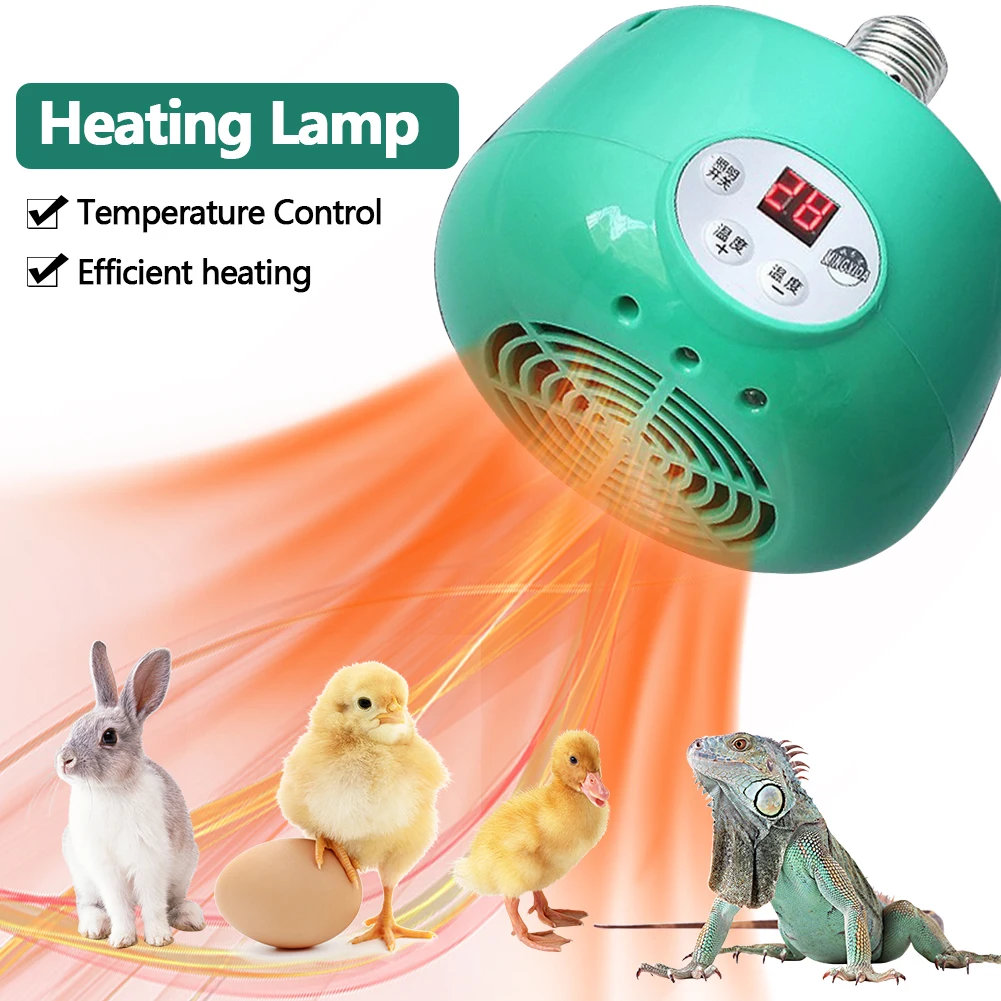 

Умная нагревательная лампа для фермы светильник, для цыплят, птицеводства, разведения, термостатический регулятор температуры, нагревател...