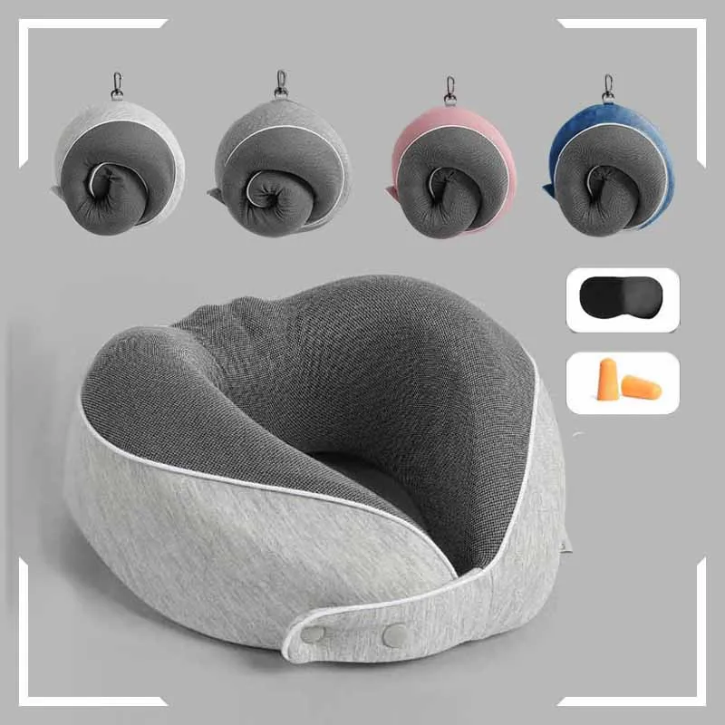 Travel Pillow Memory Foam Neck Pillow Comfortable Breathable Cover Machine Washable Airplane Travel Kit W 3D Sleep Mask Earplugs
Travel Pillow Memory Foam Neck Pillow Comfortable Breathable Cover Machine Washable Airplane Travel Kit W 3D Sleep Mask Earplugs